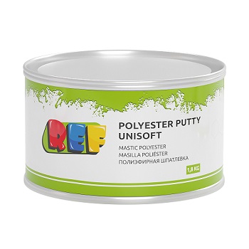 Шпатлевка (1.8 кг) "REF"  универсальная  "Polyester Putty UNISOFT"
