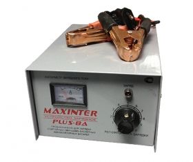Зарядное устройство АКБ трансформаторное "Maxinter" PLUS-8АТ 12В 1-10А для батарей емкостью до до 80 Ач..