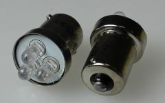 Лампа светодиод G18 (12-10) R10W 12V белая (3SMD диода) 0.3W 15lm "YADA"