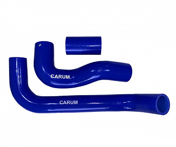 Патрубки радиатора УАЗ дв.409 Евро-3 (к-т 3шт) (армированный силикон) "CARUM"