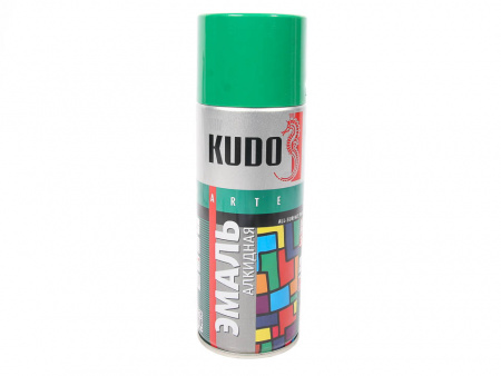 Краска аэрозольная зелёная "KUDO"  (520 мл)