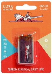 Батарейка 6LR61/Крона 9V щелочная AIRLINE