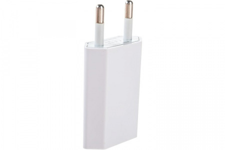 Сетевое зарядное устройство iPhone/iPod USB белое (СЗУ) (5 V, 1000 mA) "REXANT"
