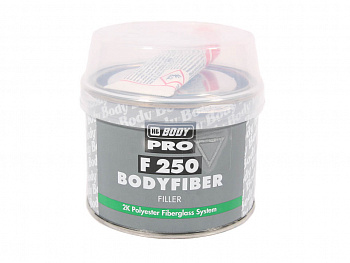 Шпатлевка (0.25 кг) "Body" 250 Fiber  п/э (зеленая) со стекловолокном