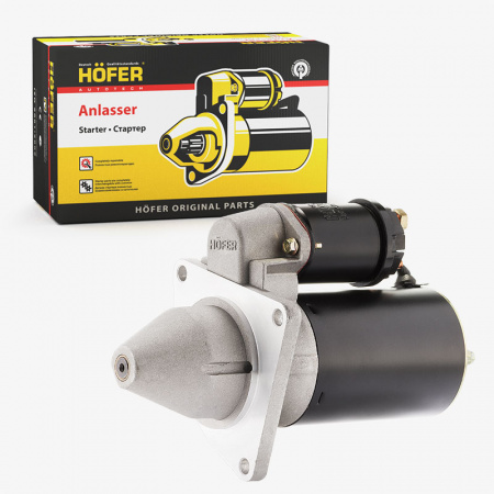 Стартер 1118,2170 (редукторный) "HOFER" 3 шпильки 9 зубов (усил. КПП)