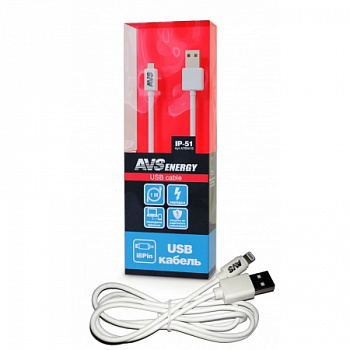 Зарядный кабель USB-для iphone 5/6/7/8/X (1м) IP-51