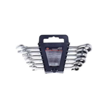 Набор ключей комбиниров. (6шт) 8-17мм трещоточных "AV Steel" с реверсом