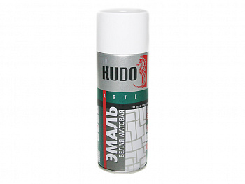 Краска аэрозольная белая матовая "KUDO" (520 мл)