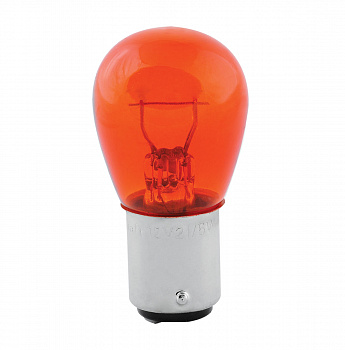 Лампа А 12-21 желтая (указ.поворотов) P21W 12V со смещ. цоколем "KRAFT"