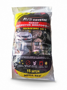 Салфетка микрофибра (30*30 см) (15шт) MF-6119