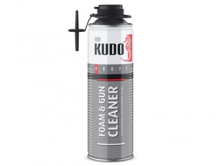 Очиститель монтажной пены (650 мл) "KUDO" FOAM&GUN CLEANER