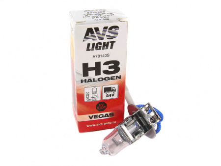 Лампа галоген H3 24/70W "AVS"