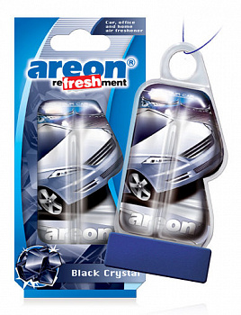 Ароматизатор подвесной гелевый "AREON" "Refreshment LIQUID" Black Crystal