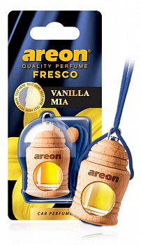 Ароматизатор подвесной с деревянной крышкой "AREON FRESCO" Vanilla Mia