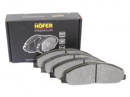 Колодки тормозные передние 3302 NEXT (к-т 4шт) "HOFER" c датчиком (PREMIUM)