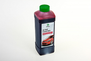 Автошампунь для БЕСКОНТАКТНОЙ МОЙКИ  1 л "GRASS" "Active Foam Red"