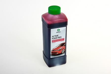 Автошампунь для БЕСКОНТАКТНОЙ МОЙКИ  1 л "GRASS" "Active Foam Red"
