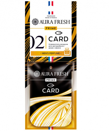Ароматизатор подвесной картонный "AURA FRESH PRIME CARD № 2" (CALVIN KLEIN-CK ONE)