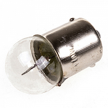 Лампа А 24-10 (габариты,ном.знак,п/капотная) R10W 24V c цоколем BA15s 1-контактная СПУТНИК SKYWAY Га