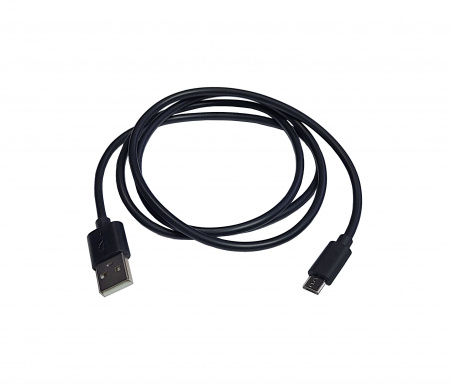Зарядный кабель USB-Micro (TPE) 2А, 1м чёрный "YADA"