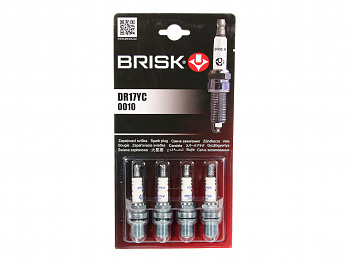 Свеча "BRISK" 405,409 дв. DR17YC-J "Евро-3" (к-т 4шт)