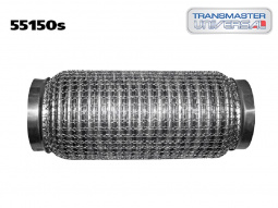 Гофра приемной трубы d-55  L-150 (трехслойная) (КОЛЬЧУГА) компенсационная "TRANSMASTER UNIVERSAL"
