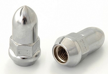 Гайка колеса М12*1,5 (46, кл.19, конус, закрытая, хром) CHERY, CHEVROLET, FORD, OPEL, VOLVO