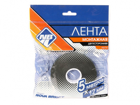 Скотч "Nova Bright" 2-х сторонний (12мм*5м)