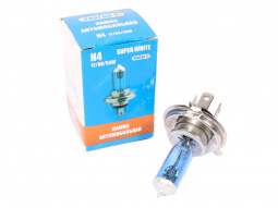 Лампа галоген H4 12/60/55W P43t "ЗавГар" Super White