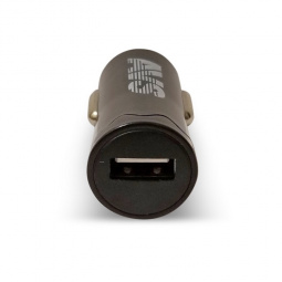 Адаптер автомобильный на 1 USB "AVS" 1.2А в прикуриватель 12/24В черный (Black Edition)