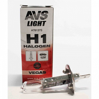 Лампа галоген H1 12/55W "AVS" Vegas