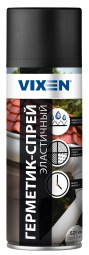 Герметик-спрей (520 мл)  черный эластичный "VIXEN" аэрозоль