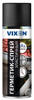 Герметик-спрей (520 мл)  черный эластичный "VIXEN" аэрозоль