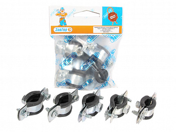 Хомут сантехнический 3/8" М8 (16-19) "ЗавГар" (5шт)