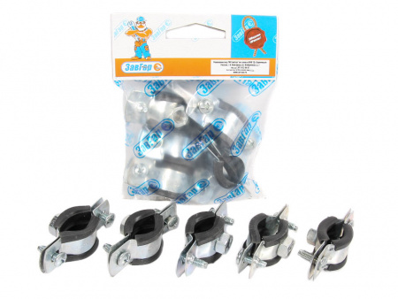 Хомут сантехнический 3/8" М8 (16-19) "ЗавГар" (5шт)