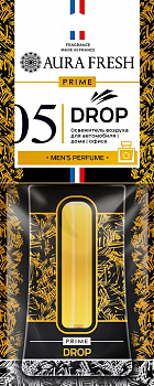 Ароматизатор подвесной картонный "AURA FRESH PRIME Drop № 5" (PACO RABANNE-INVICTUS)