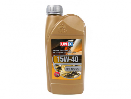 Масло моторное UNIX SF/CC 15W40 минер. 1л