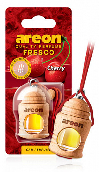 Ароматизатор подвесной с деревянной крышкой "AREON FRESCO" Cherry