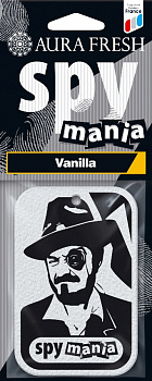 Ароматизатор подвесной картонный "AURA FRESH SPY MANIA Vanilla" (Ваниль)