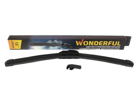 Щетка стеклоочистителя бескаркасная 400мм 16" "WONDERFUL"