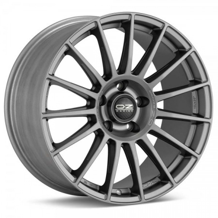 Диск колеса литой Oz Superturismo Dakar Matt Graphite Silver Lettering 9,5*21/5*130 d71,56 ЕТ46