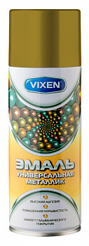 Краска аэрозольная бронза акриловая универсальная (металлик) "VIXEN" (520 мл)