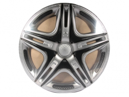 Колпаки декоративные 15" (к-т 2шт) "Дакар Super Silver"