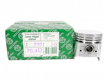 Поршень 2101 d-76,4 "СТК" с пальцами (к-т 4шт) гр."D"