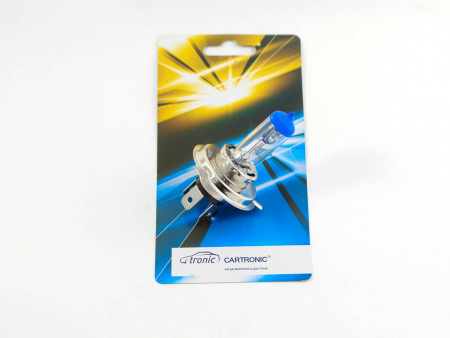 Лампа галоген H4  12/60/55W P43t "CARTRONIC" +50%