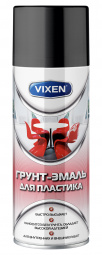 Грунт спрей (520 мл) для пластика черный матовый акриловый "VIXEN"    (RAL 9005)