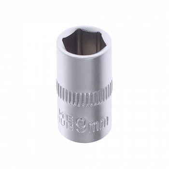 Головка  1/4"  9мм 6 гранная "AV Steel"