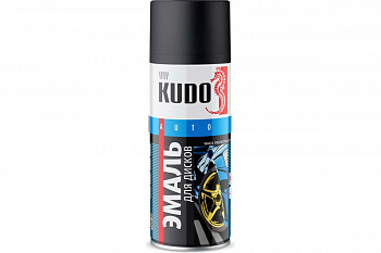 Краска для дисков черная матовая "KUDO" (520 мл)