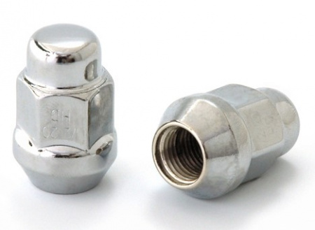 Гайка колеса М12*1,5 (27, кл.19, конус, закрытая, хром) CHERY, CHEVROLET, FORD, OPEL, VOLVO