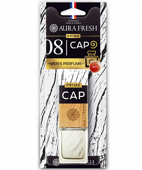 Ароматизатор подвесной с деревянной крышкой "AURA FRESH PRIME CAP № 8" (LACOSTE - LACOSTE ESSENTIA)